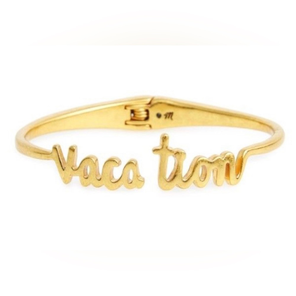 Madewell Gold Vacation Hinge Bracelet